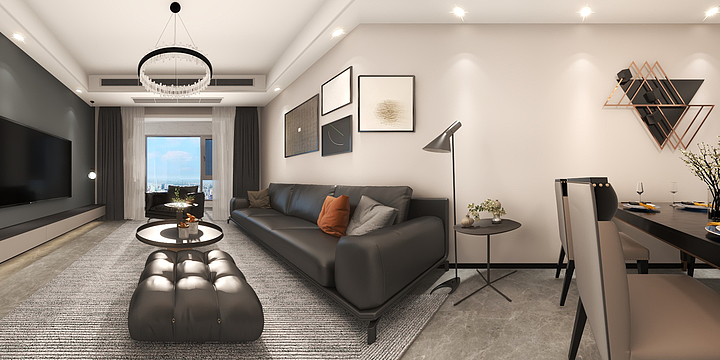 安福-东方御府105-现代轻奢-装修设计方案