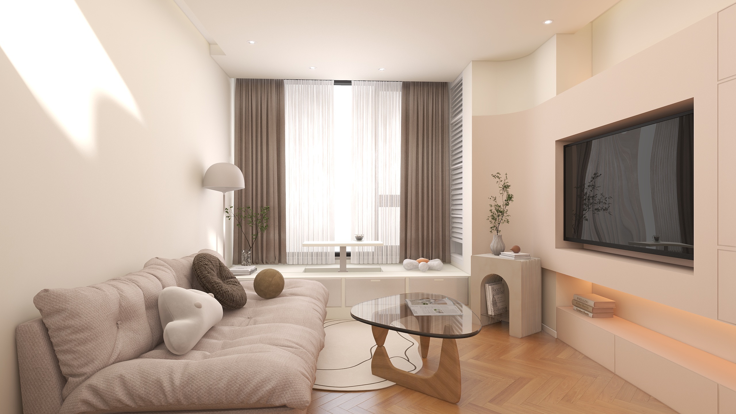 桉遇设计事务所-loft公寓2房2卫设计，兼具收纳与美观！装修效果图