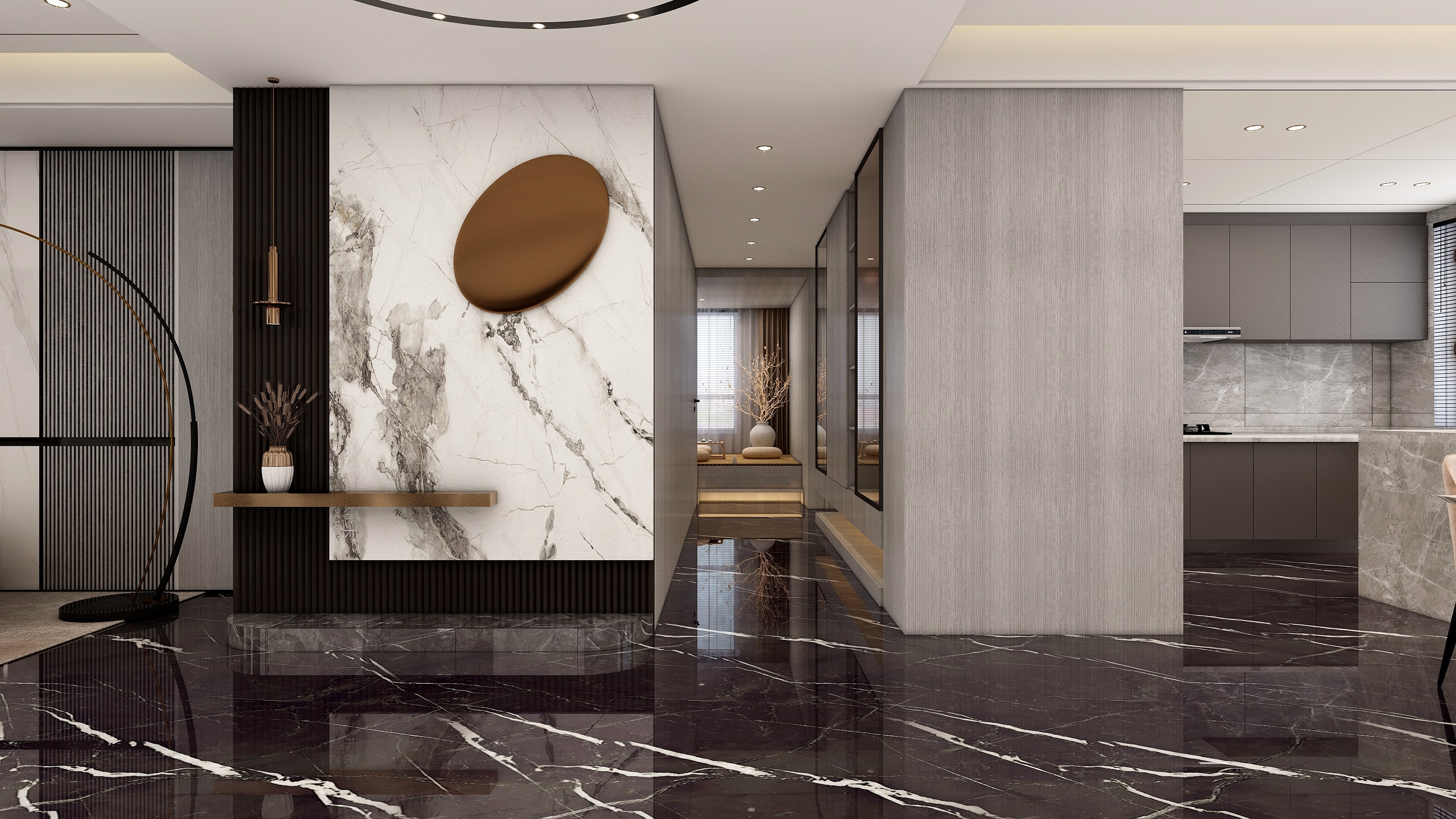 云渲染000-大连市东港紫御东方装修效果图