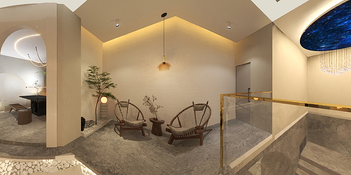 筑远设计-彩和美城北项目二楼-装修设计方案