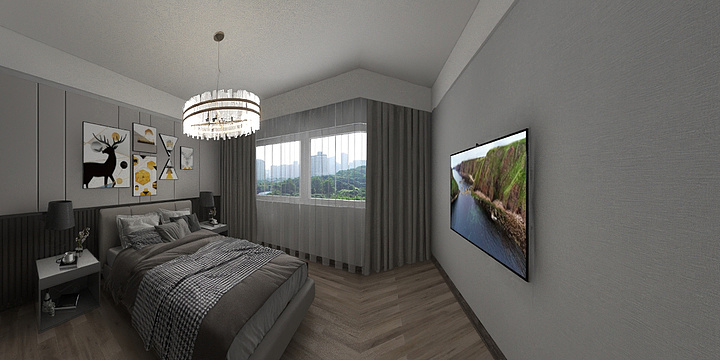 中国呀-硬装专业等级考核户型-副本-装修设计方案