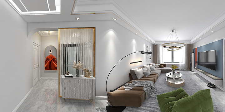 花生设计工作室-映水兰香D2-2-1301-副本-装修设计方案