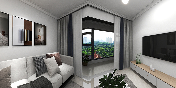 空间-表现-孔雀城9.3期天樾府88平-装修设计方案