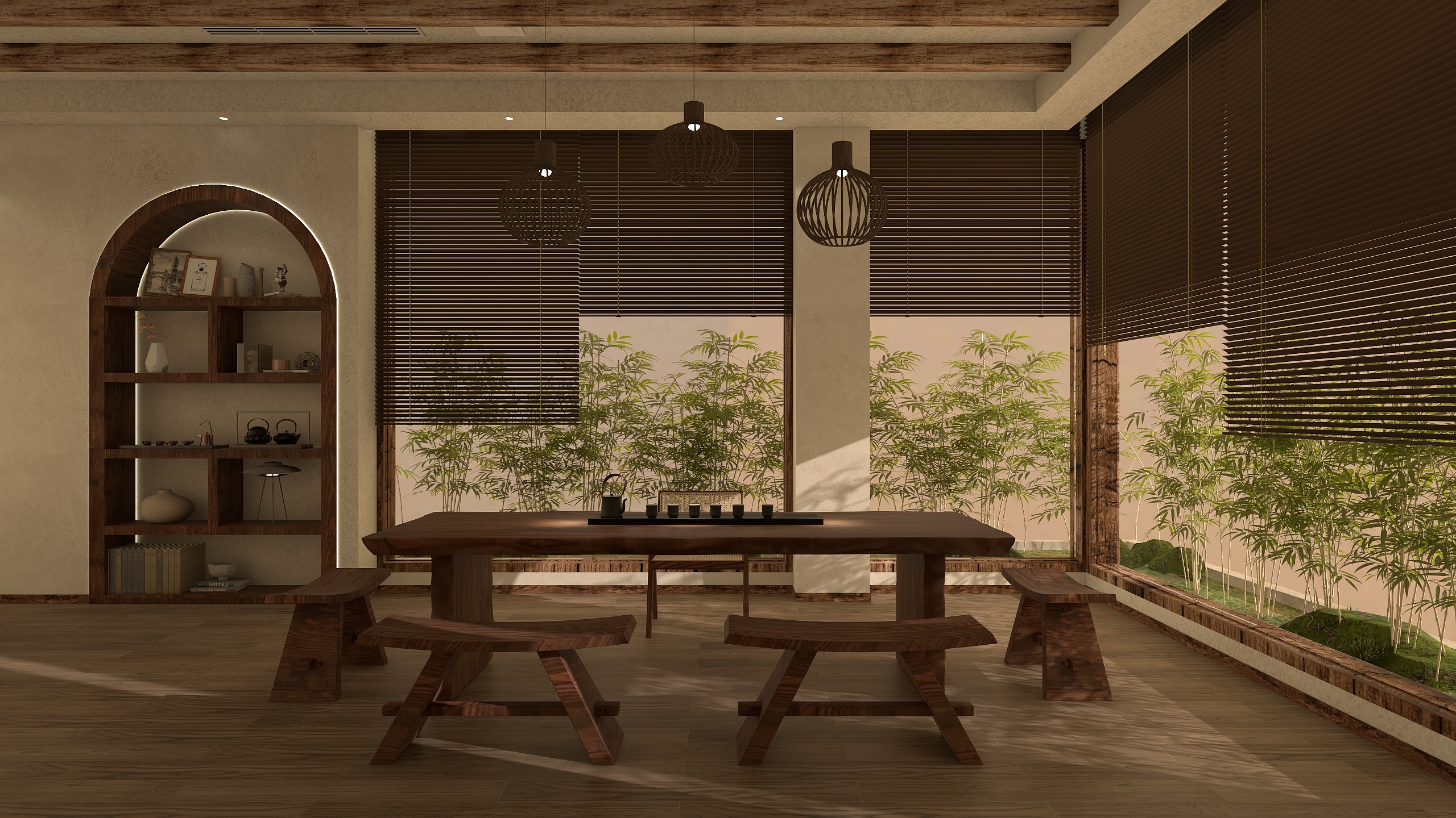 初夏GKRU-茶馆装修效果图