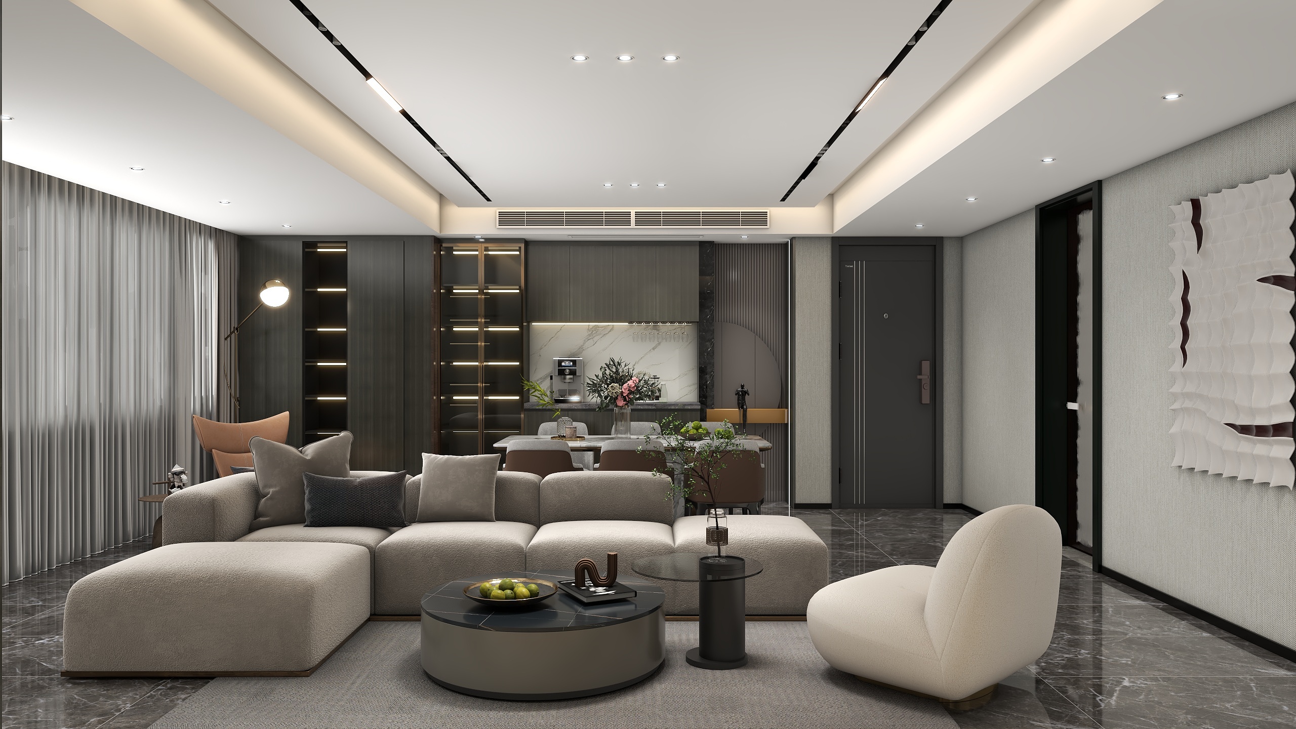 设计师曾二哥-138㎡4室装修效果图