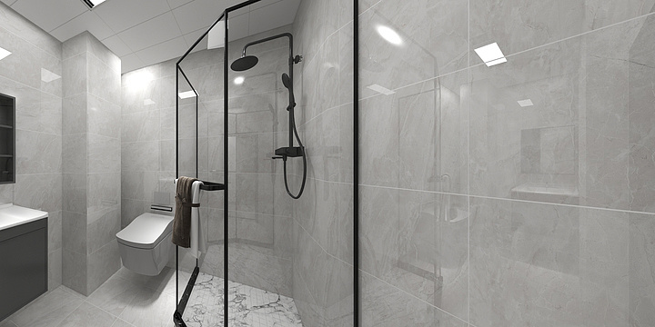 昆仑設计-和润家园3-2-3303奶油风89平-装修设计方案