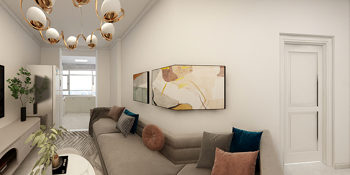 Star设计-味食小区63平-装修设计方案