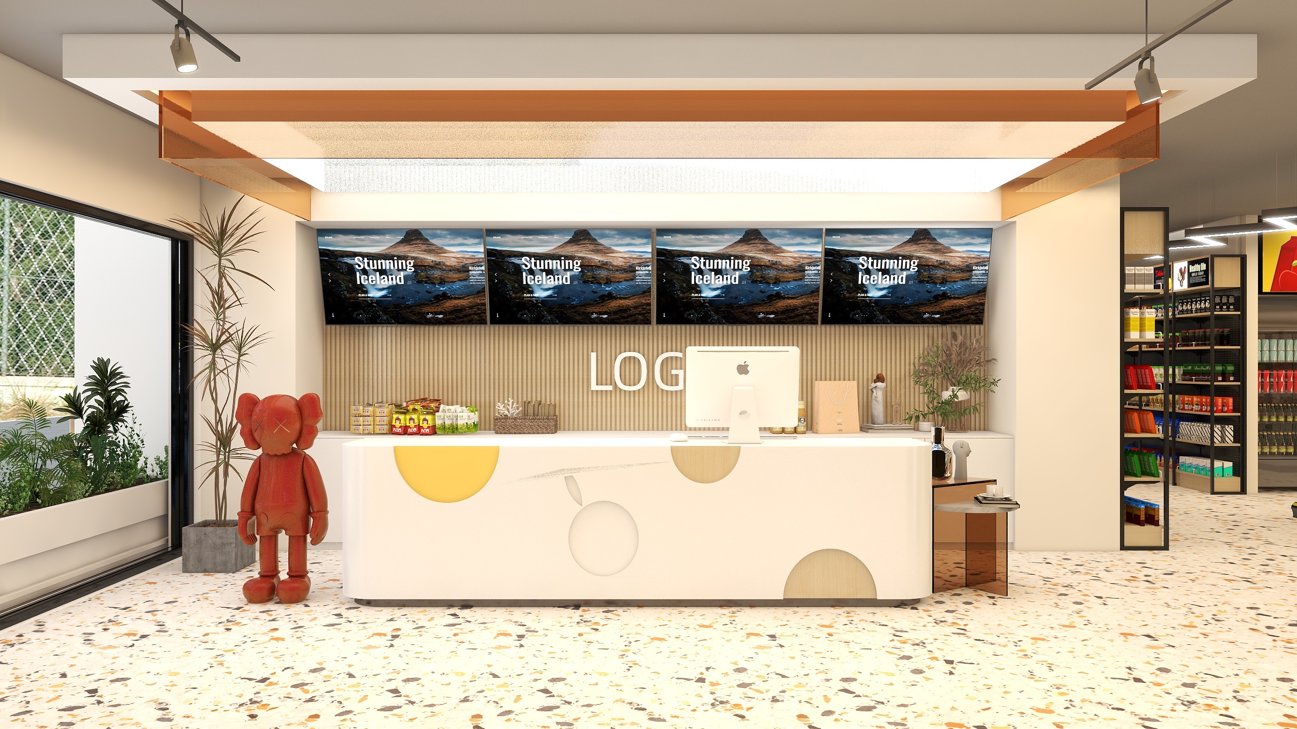 金达设计-好心极零食便利店-装修设计方案