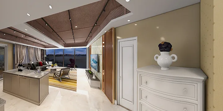 Aliraja的装修设计方案:American Style-Living Room