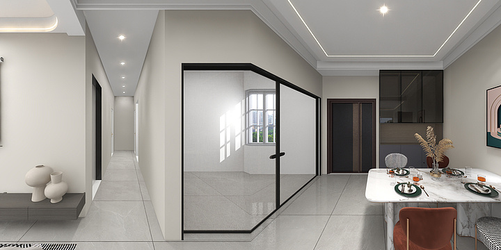 银川好莱客李雪老师-荣恒星宅.dwg-装修设计方案