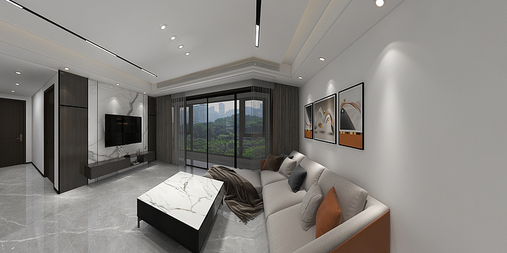 昆仑马中华-美的公园天下6#801-装修设计方案