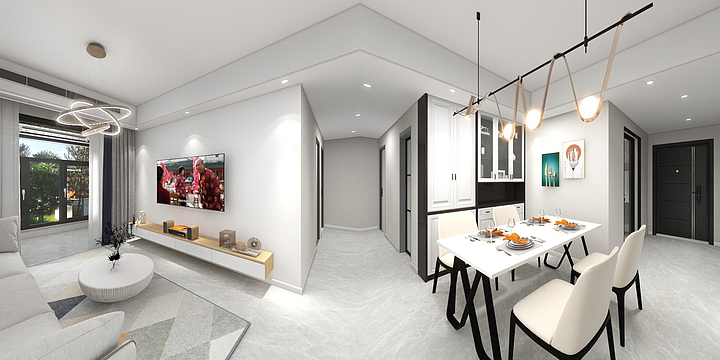 好仁装饰-梅亭家园95平户型图-装修设计方案