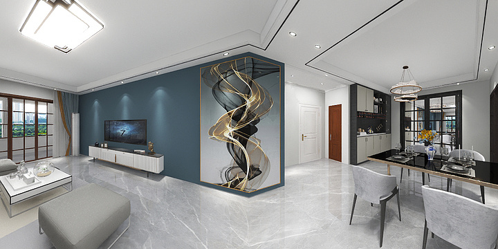 豫濮设计-华府9-1-1202红强-装修设计方案