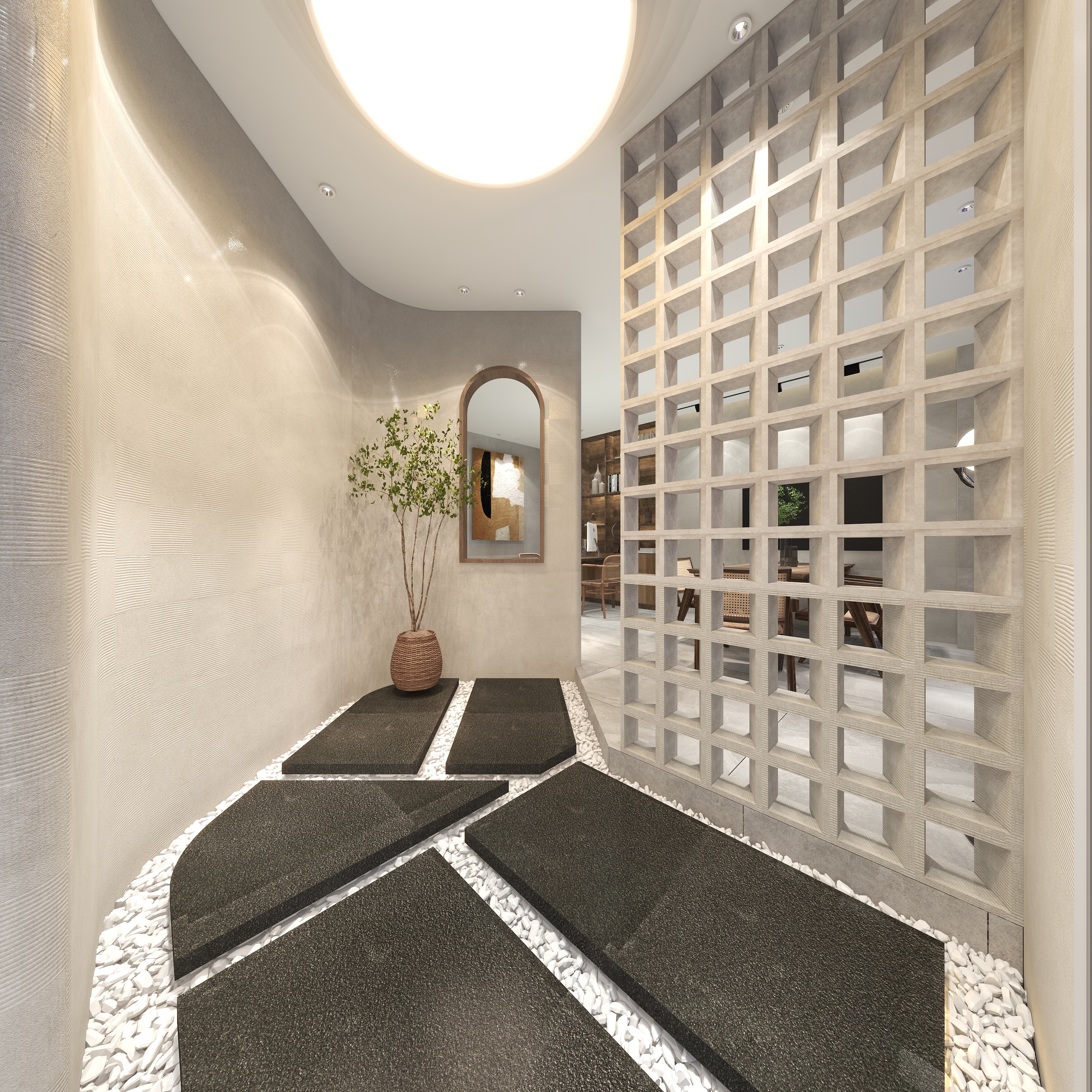 D空间设计事务所-侘寂风——设计事务所-装修设计方案