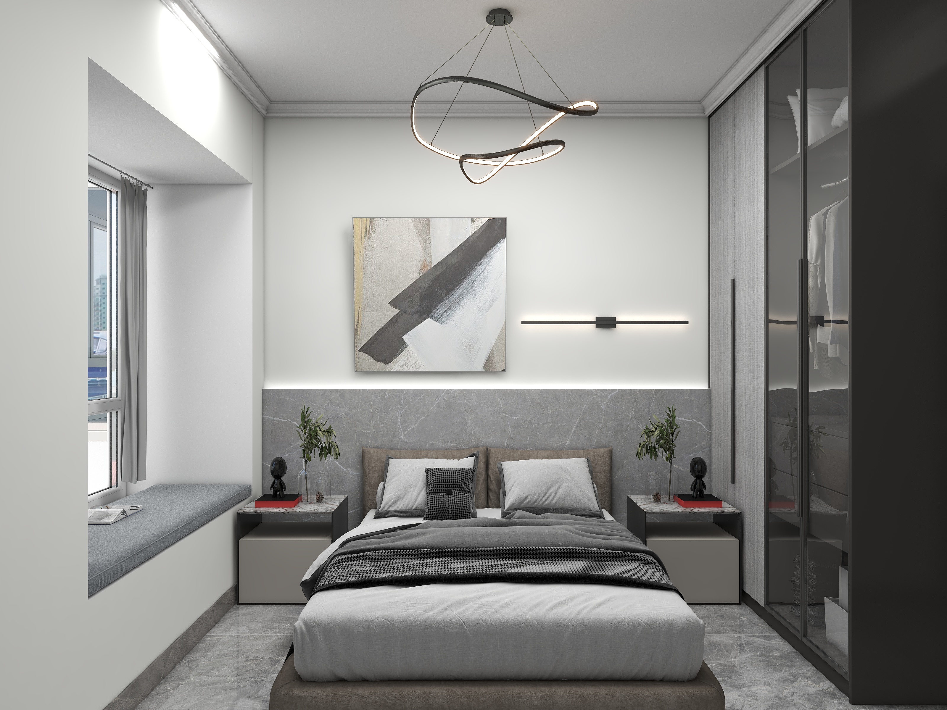 平安玺乐dd-97㎡3室装修效果图