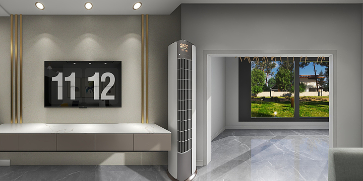 碧海兰亭装饰设计有限公司-碧桂园三室  钛金顶-装修设计方案