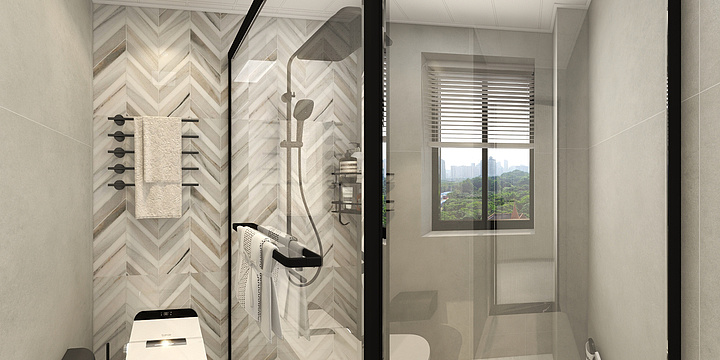 梦久空间设计-临汾小区33-405效果图-装修设计方案