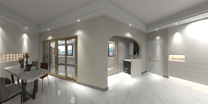 A奕然室内设计-唐韵花园A户型-装修设计方案