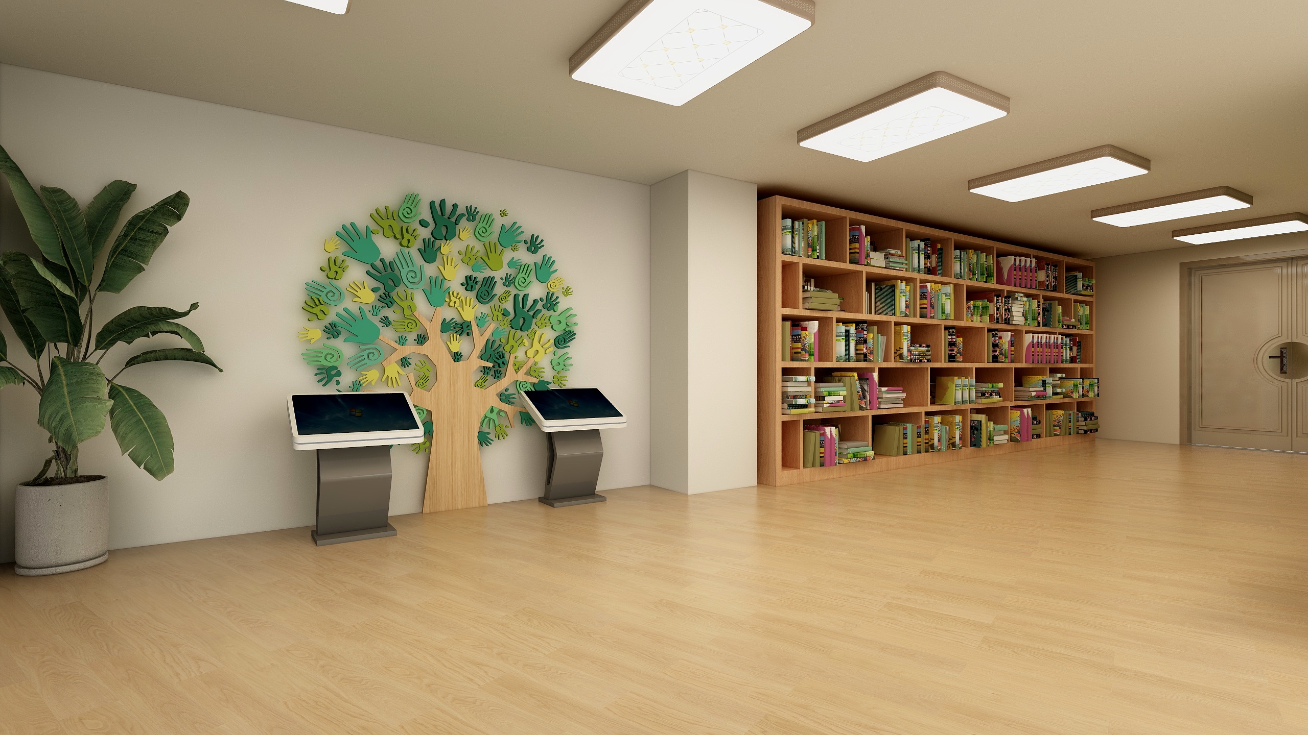 ୧⍤⃝ 八九-肖家河学生阅览室-装修设计方案