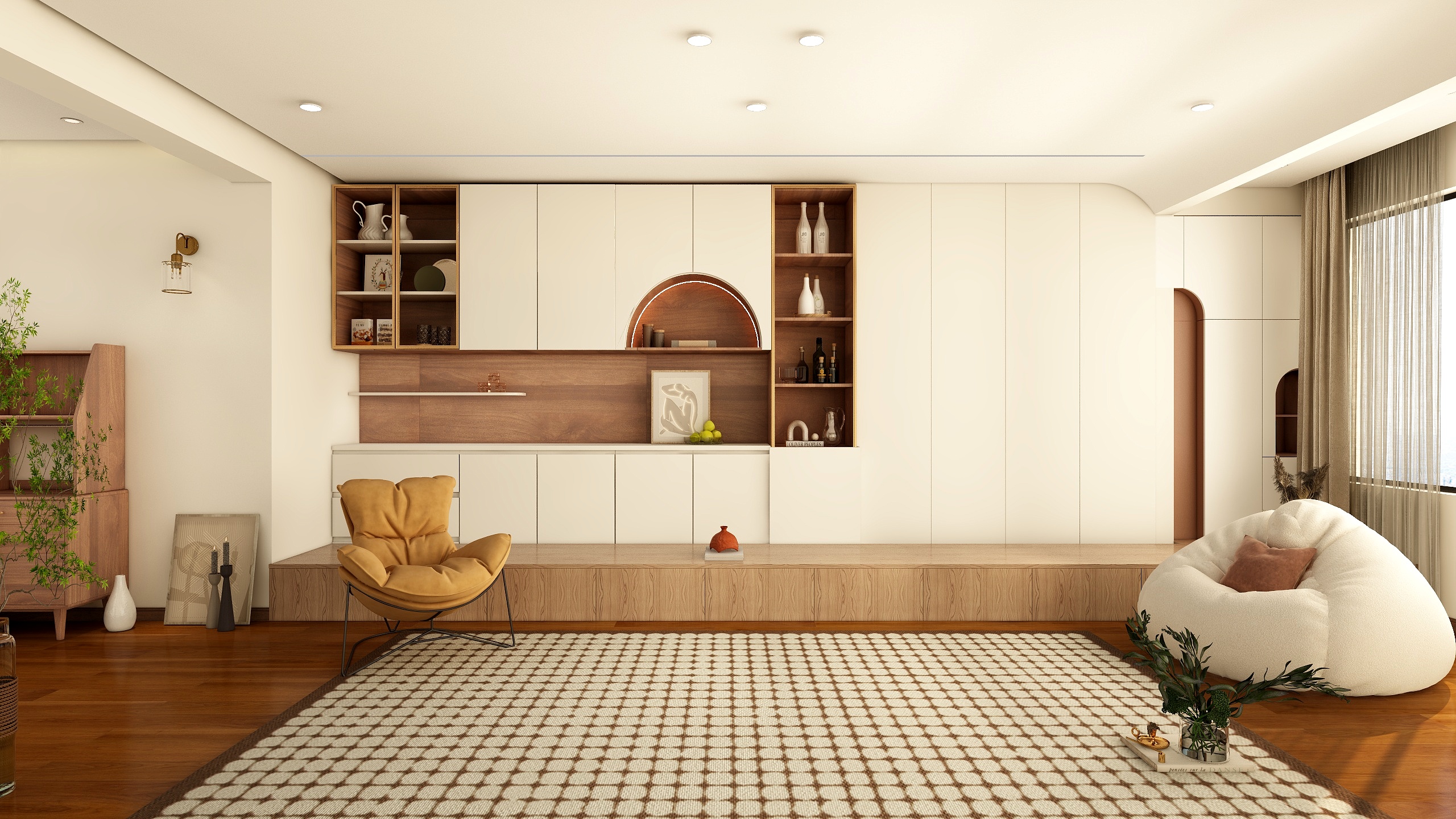 雨汐空间设计工作室-贵州-逸景高尚-原木风格-装修设计方案