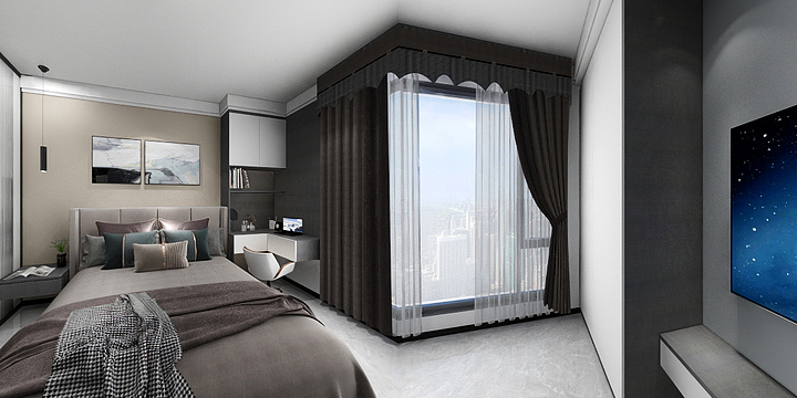 JIM枫设计-一居室-装修设计方案