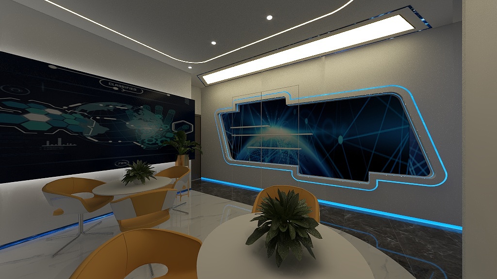 惠州全案设计师-张曾平-东莞办公室前台-装修设计方案