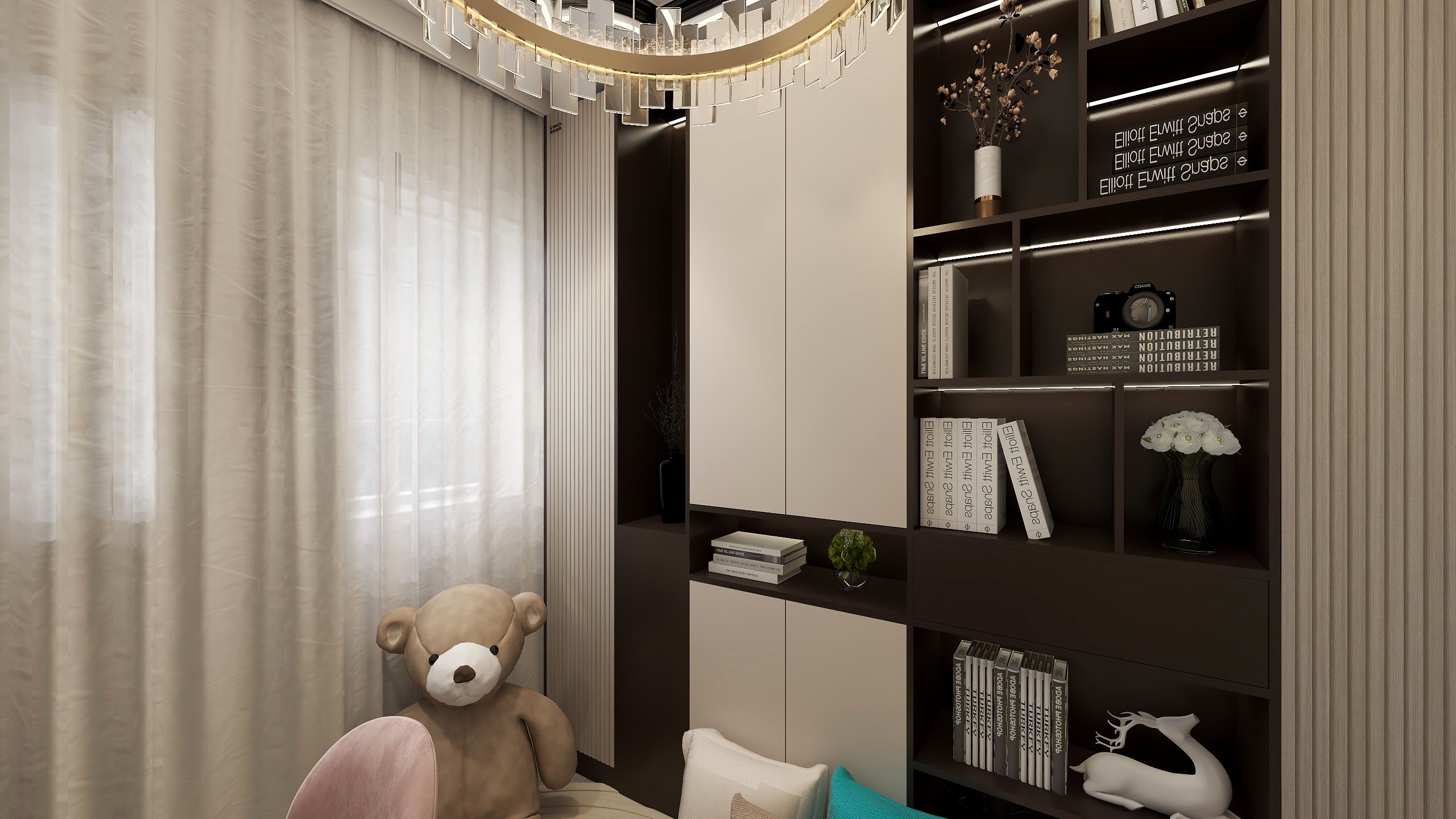 伊克拉木江-德信海德公园83.00㎡A2’3室2厅1卫1厨-装修设计方案