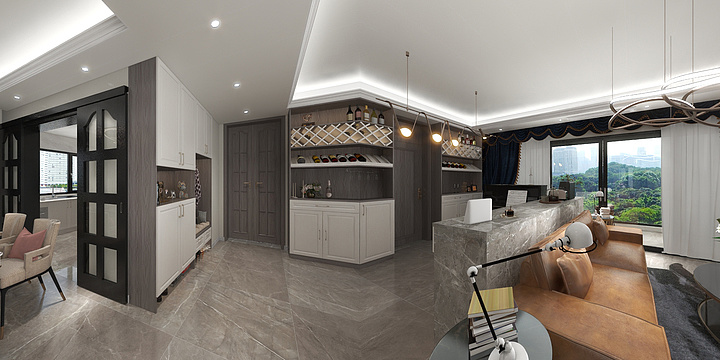 AbeL23R-美式轻奢三居-装修设计方案