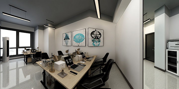 祁醉HaBI-棕榈泉C座16-9办公室改造(1)-装修设计方案