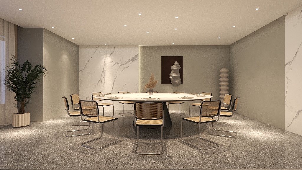 余羡辰-包厢·侘寂-装修设计方案