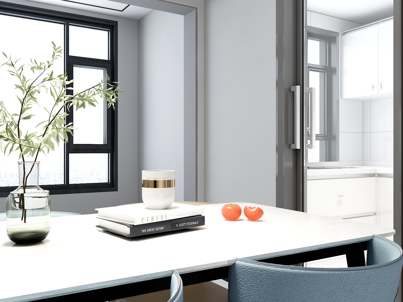 宇众美空间设计-现代简约1室2厅100平米-装修设计方案