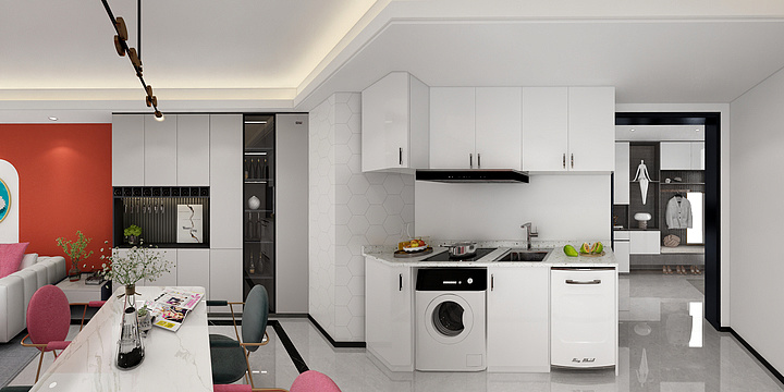 李工计-五彩斑斓的红-装修设计方案