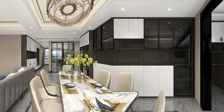 陈胖子设计中心-现代吉荣家园-装修设计方案