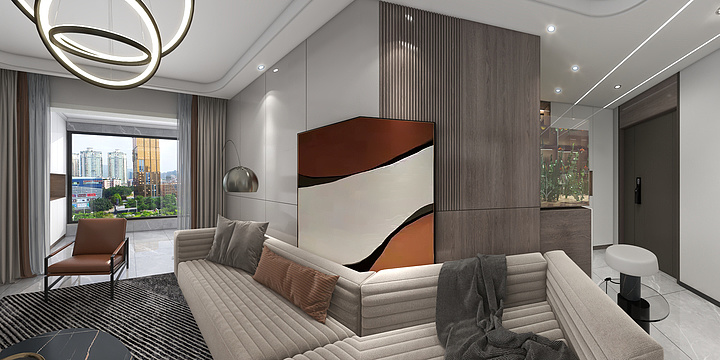 豆豆筒学18992182489-荣民国宾府逸锦园现代简约101㎡1室-装修设计方案