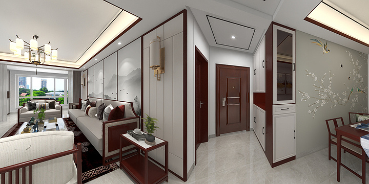 依若萱-A翡翠澜庭135B红酸枝中式-装修设计方案