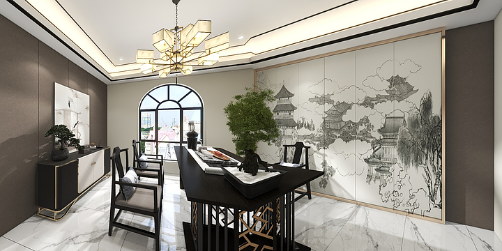 赴屿丶-V7荷塘月色-装修设计方案