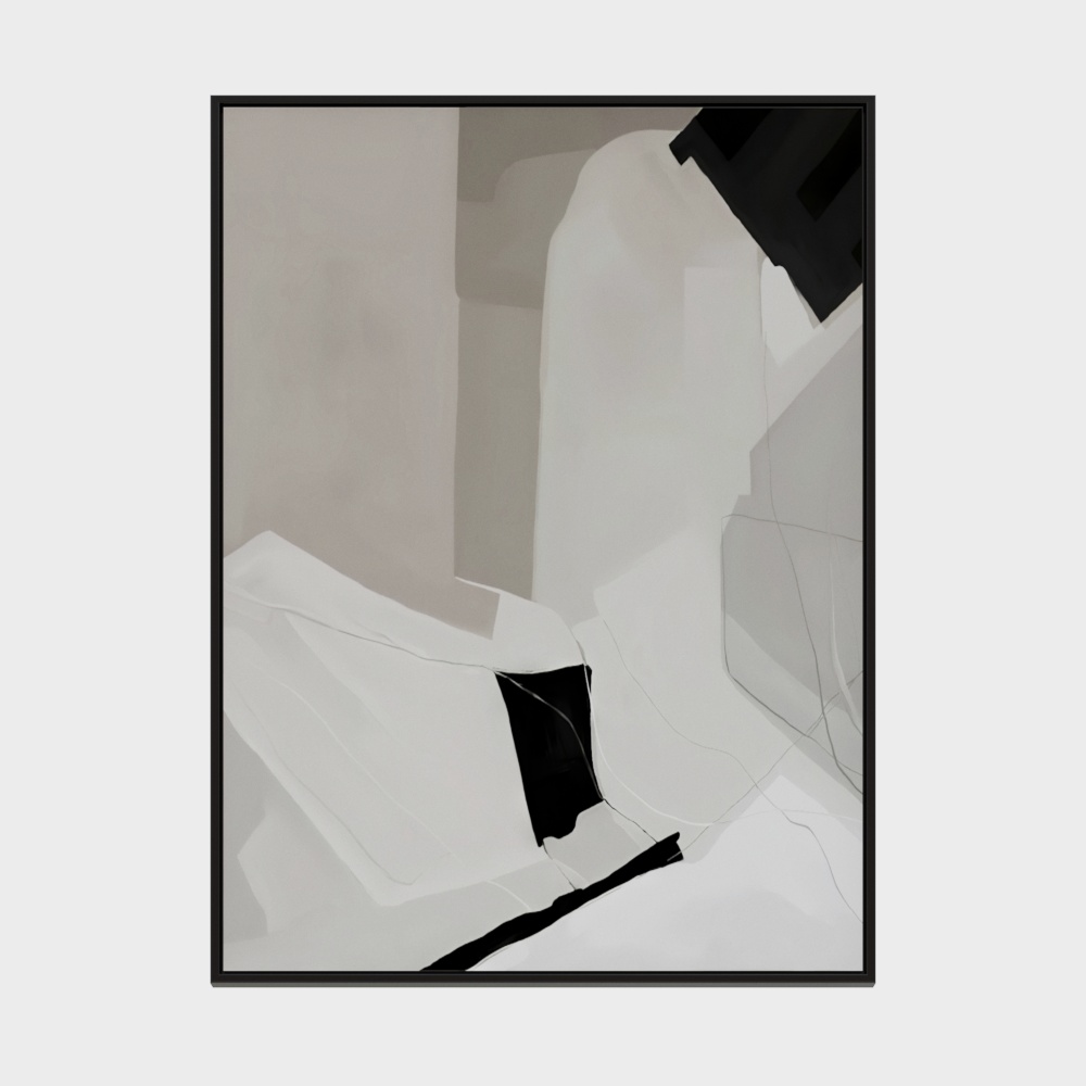  龙匠饰家-北欧现代简约抽象系列-长方形装饰画-327