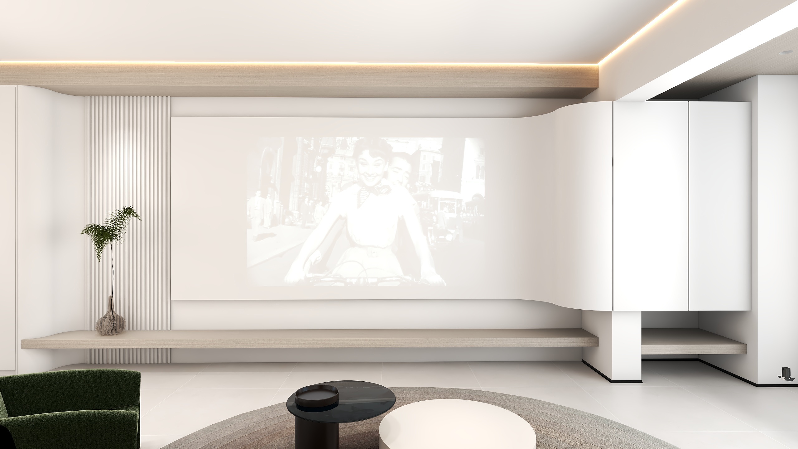 南难南-现代奶油风  学习临摹装修效果图