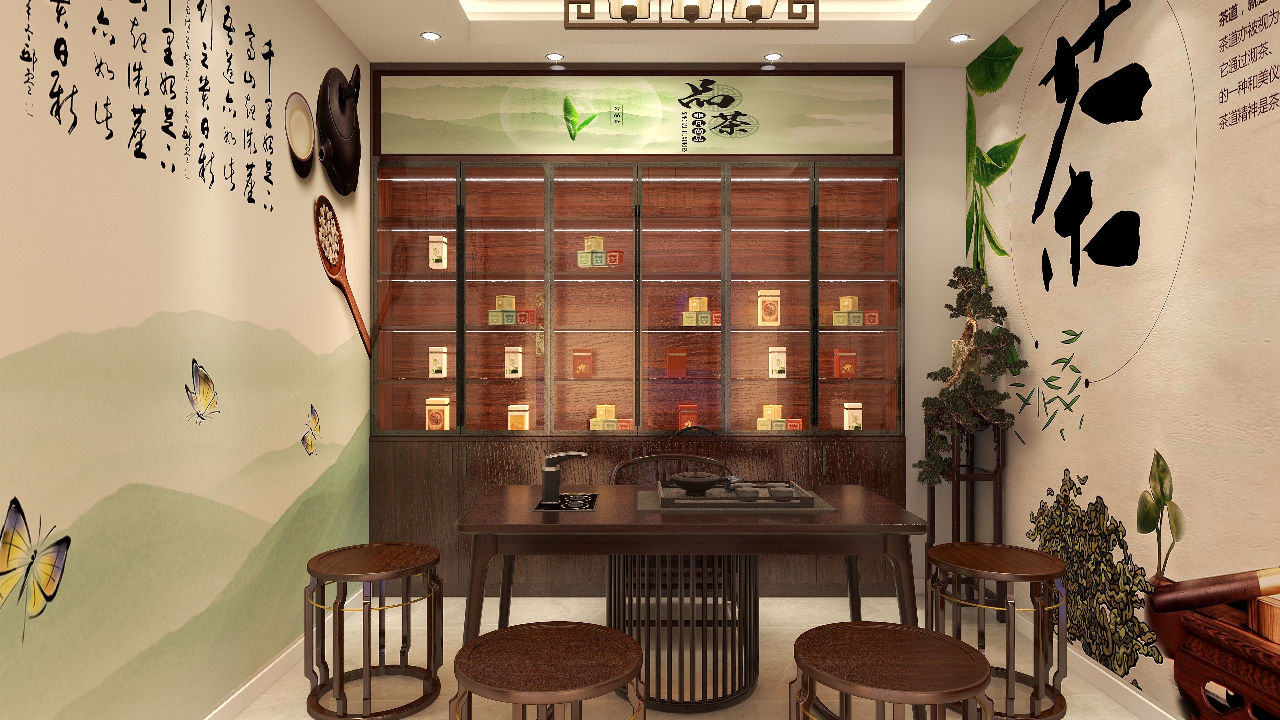 豪阁-衣厨柜定制-安龙门面装修效果图