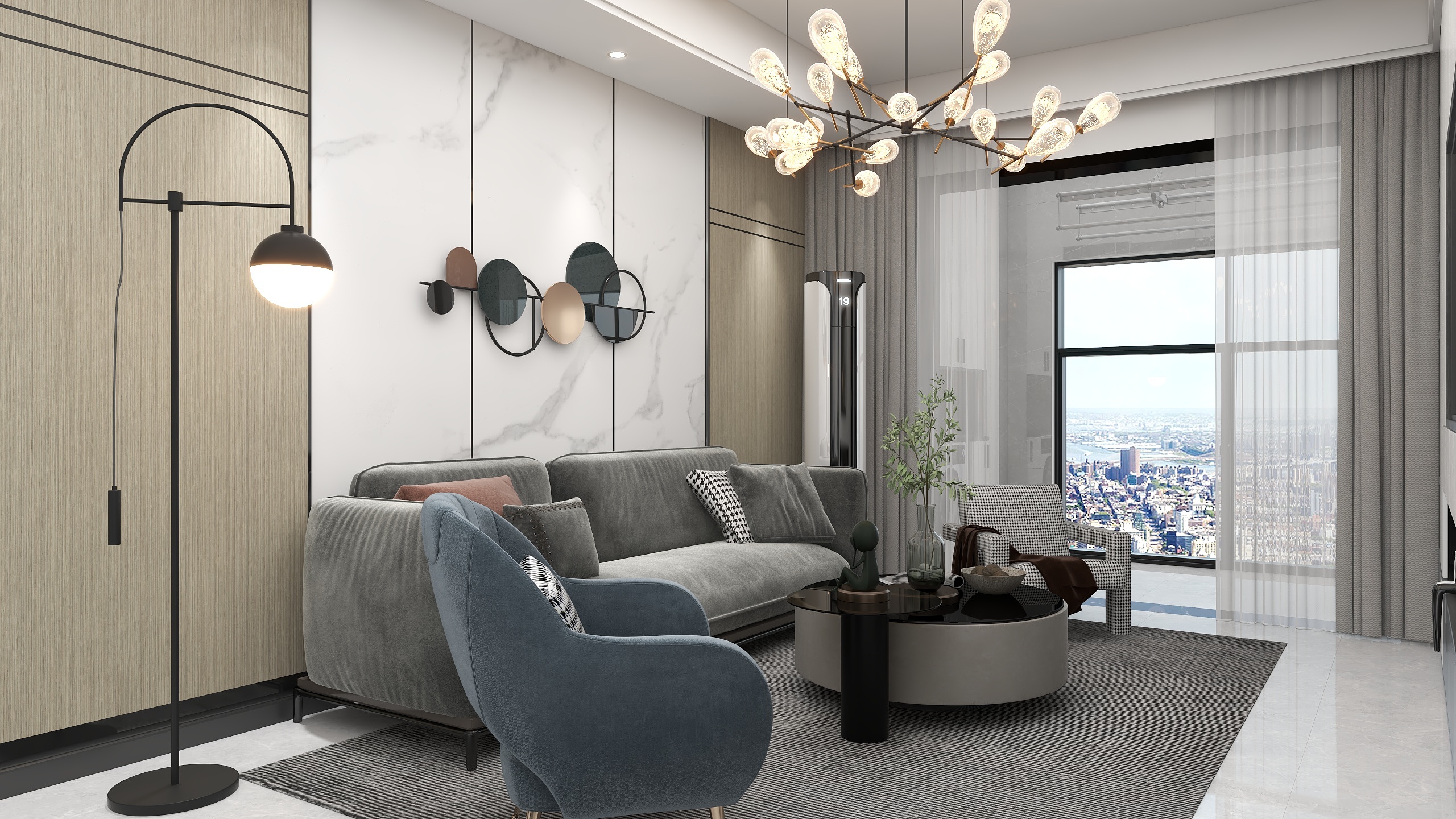 南下Lrae-宸悦府95m²现代轻奢风-装修设计方案