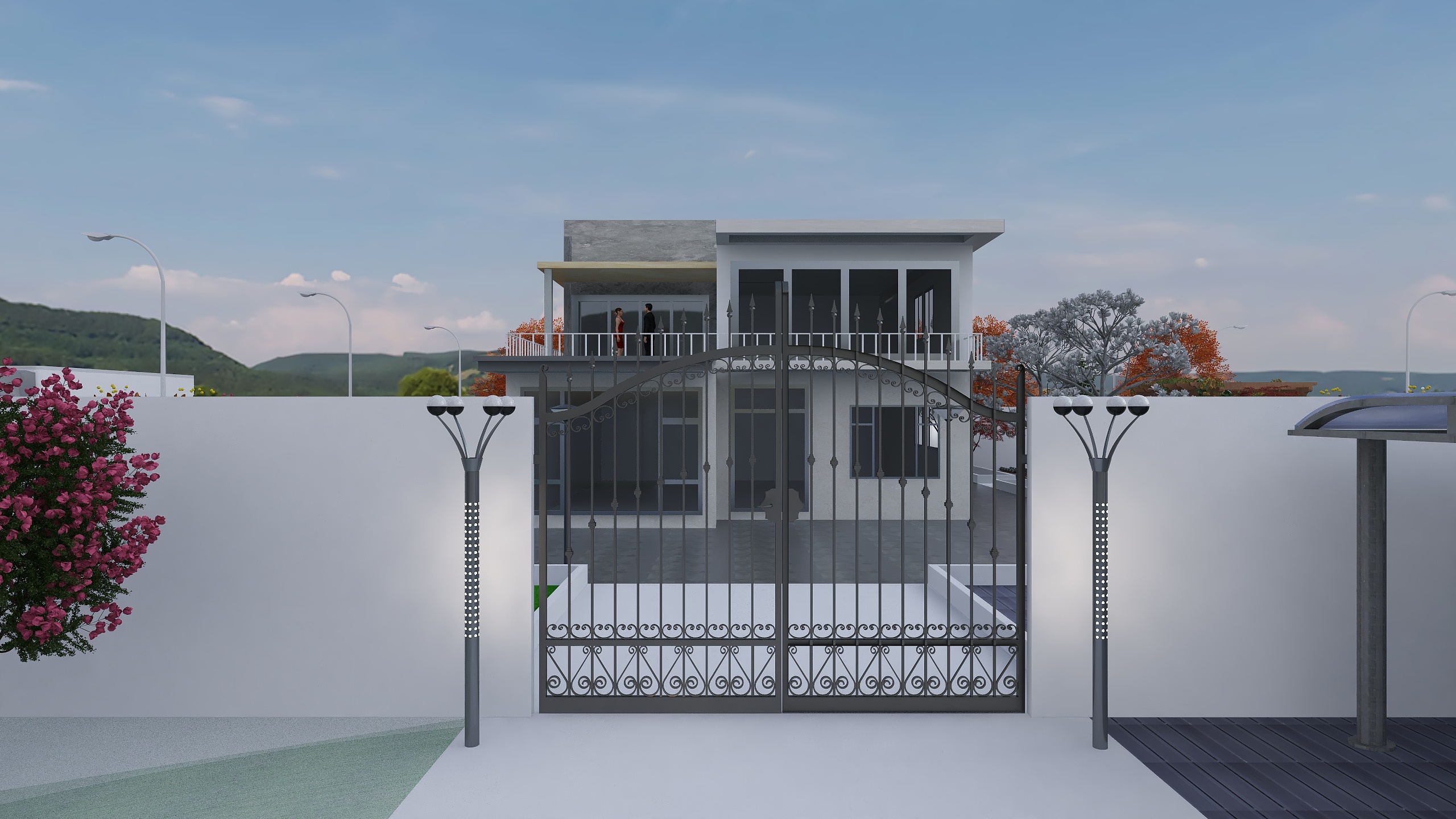 梁咏豪-现代别墅内外景-装修设计方案