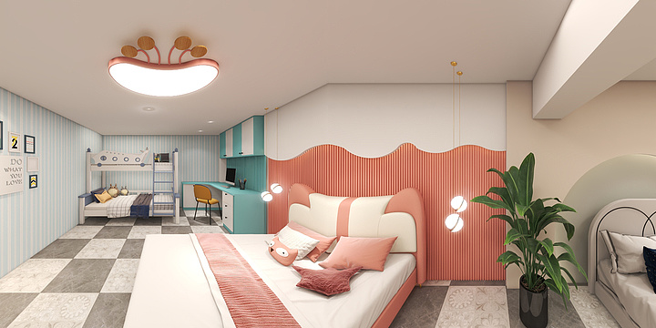 三色木全屋定制阿凤-席梦思店面-装修设计方案