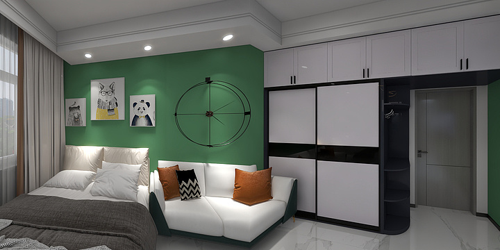 1个小设计师-玲珑4号户型.dwg-装修设计方案