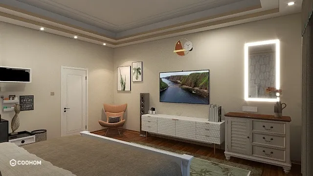 Siti Nurhasanah的装修设计方案:Bedroom Simple Modern