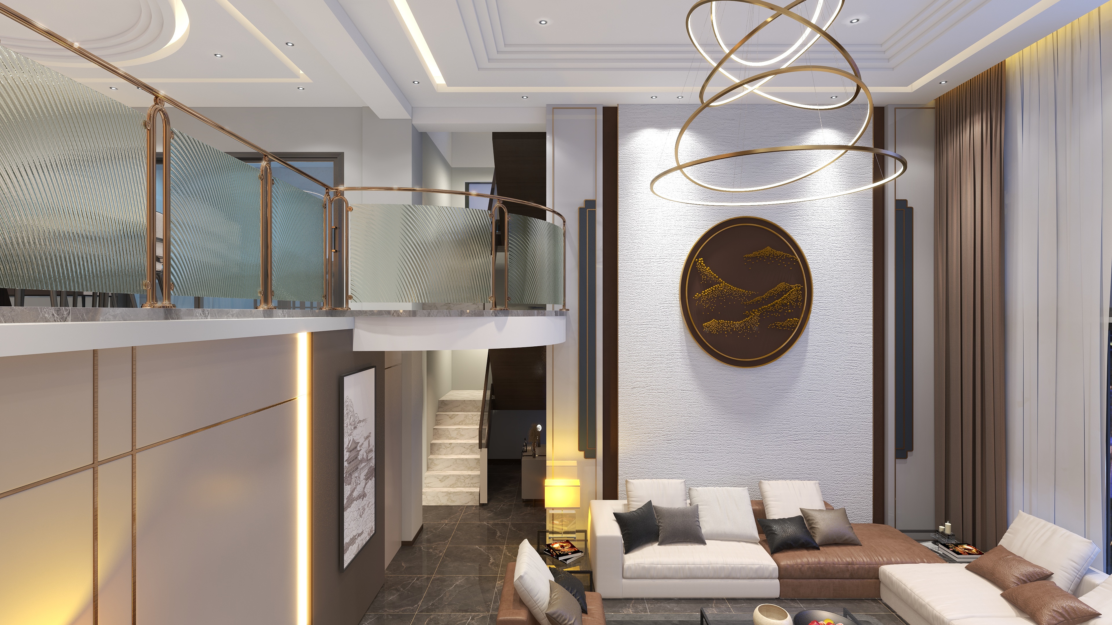 金牌设计蒋绍先-烟厂小区(独栋)方案01装修效果图