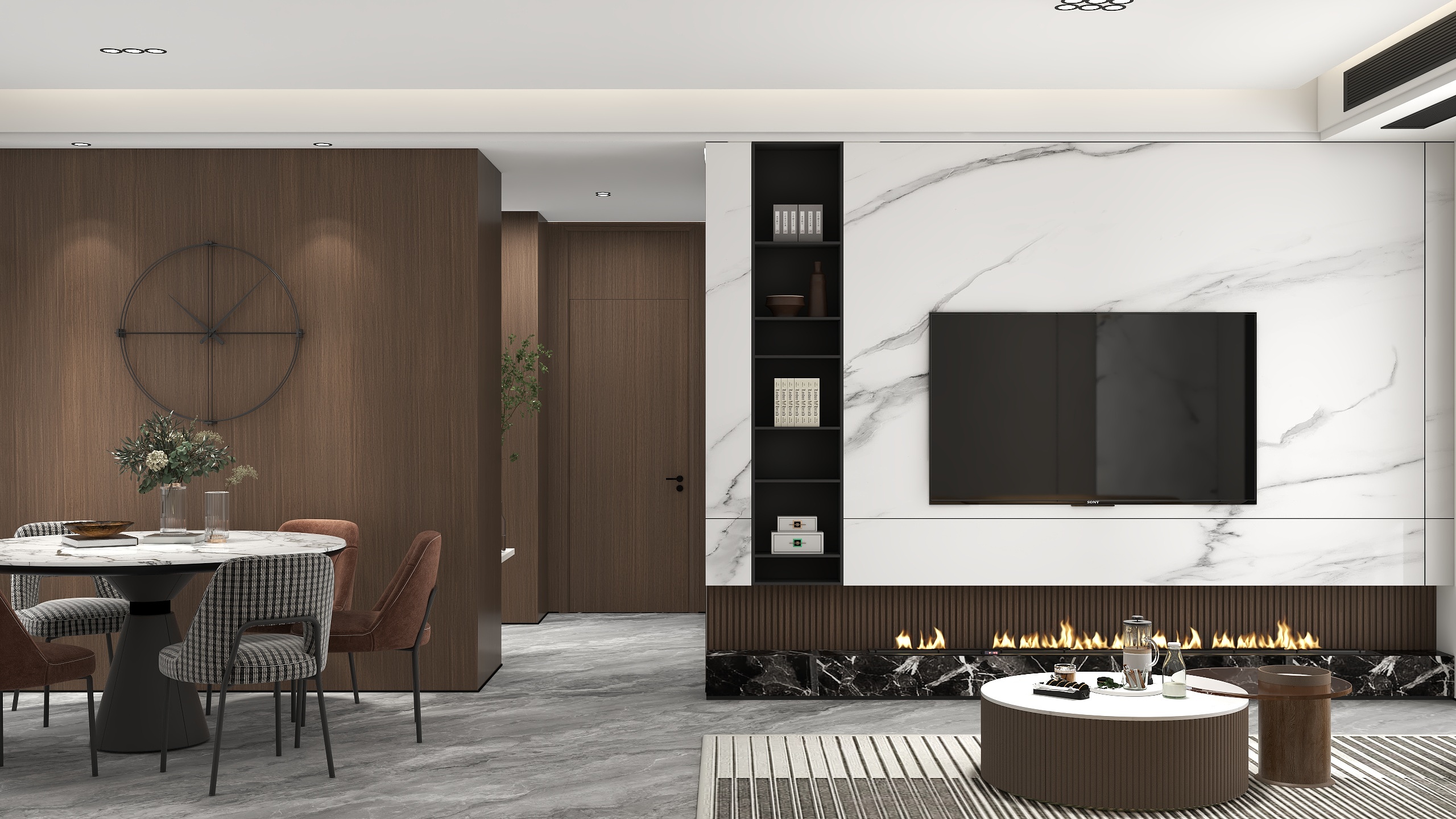 设计师安园园呀-招商领玺—三房两厅现代风格设计-装修设计方案