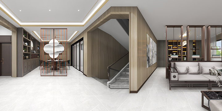 品缔空间设计-阳谷自建房3层别墅（鸿顺装饰）-装修设计方案