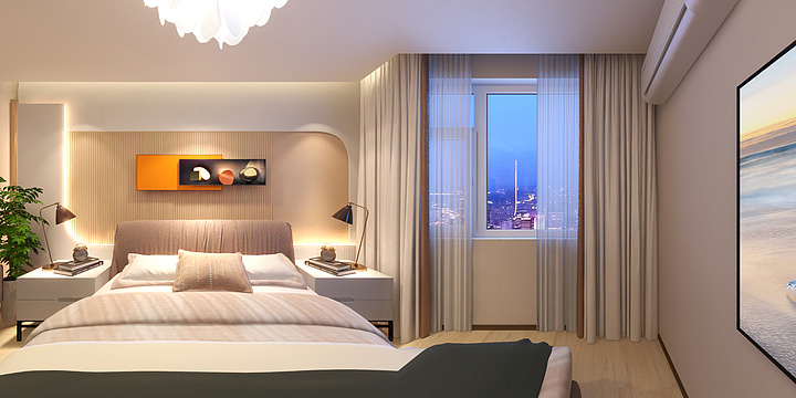 oO無界Oo-德信海德公园83.00㎡A2’3室2厅1卫1厨-装修设计方案