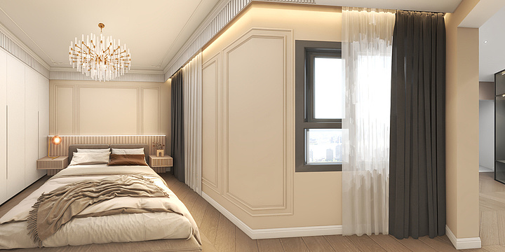 小陈做户型-山屿湖——主卧改动方案-装修设计方案