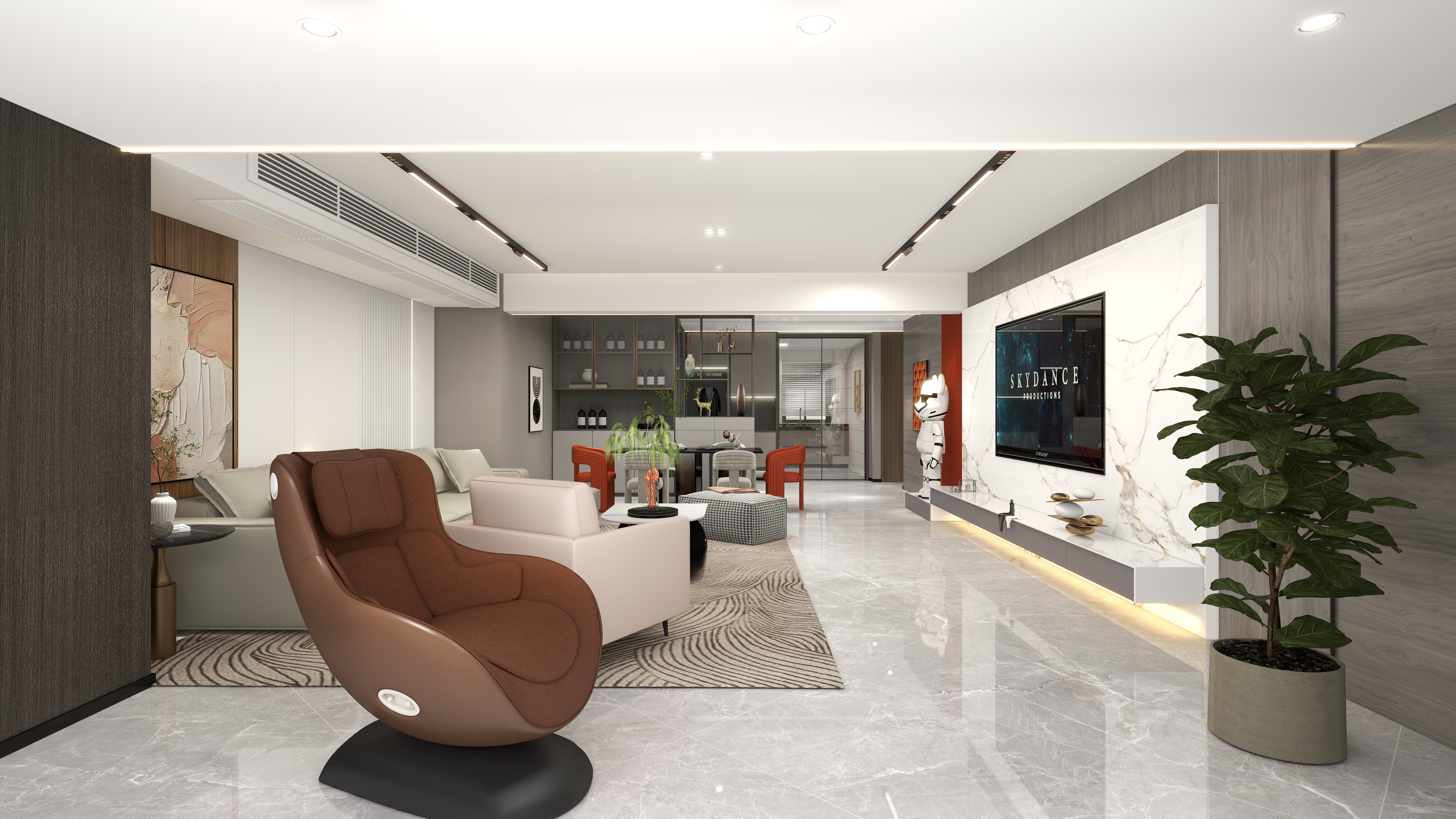 一燕子一-现代简约182㎡-装修设计方案